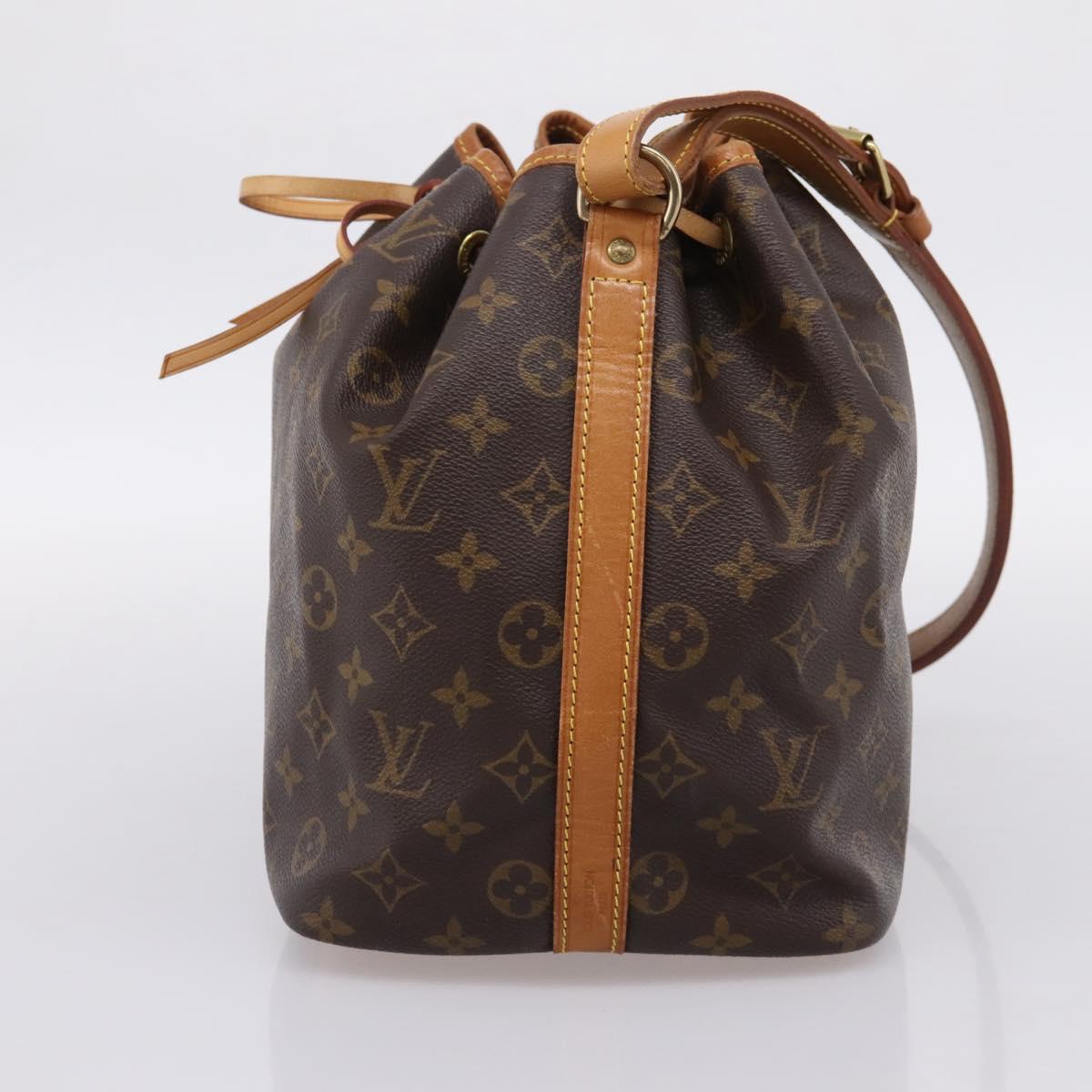 LOUIS VUITTON Monogram Petit Noe Shoulder Bag M42226 LV Auth BA15998V