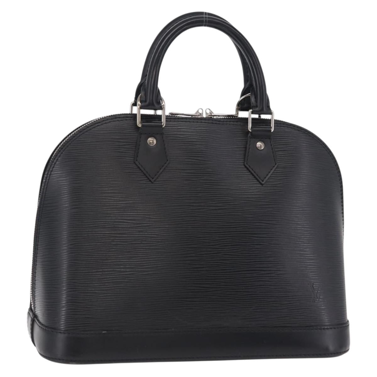 LOUIS VUITTON Epi Alma Hand Bag Noir Black M52142 LV Auth BA16001A