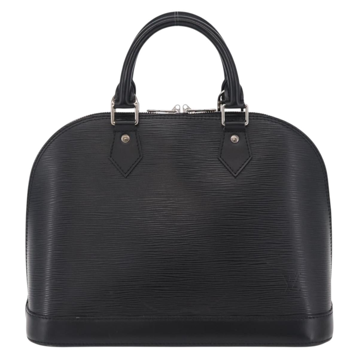 LOUIS VUITTON Epi Alma Hand Bag Noir Black M52142 LV Auth BA16001A