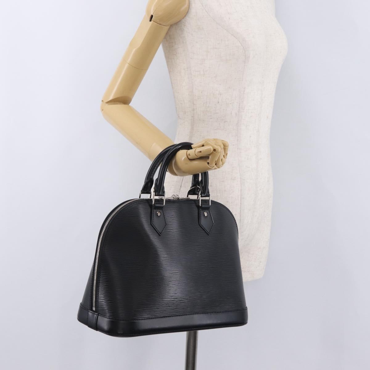 LOUIS VUITTON Epi Alma Hand Bag Noir Black M52142 LV Auth BA16001A