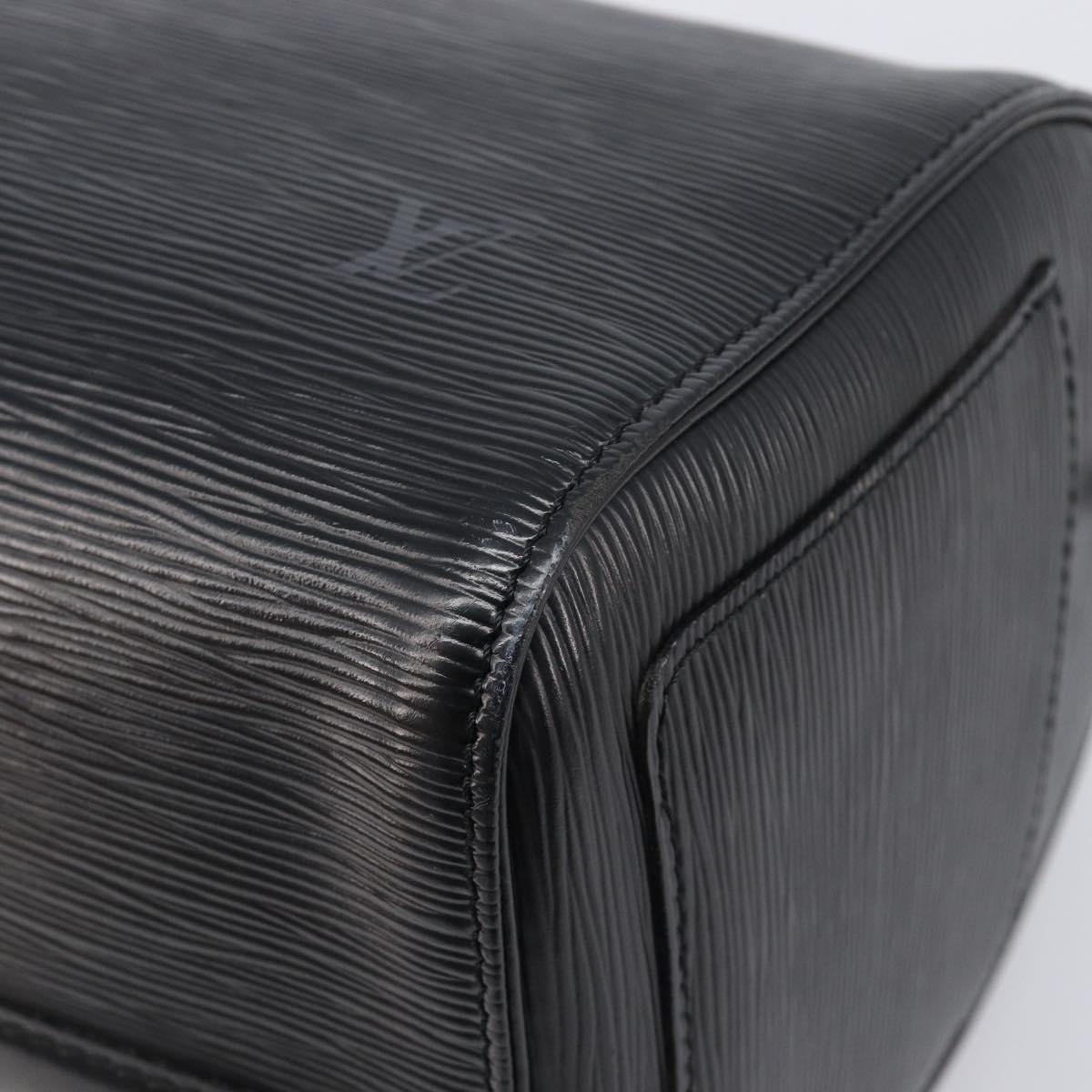 LOUIS VUITTON Epi Speedy 30 Hand Bag Noir M43002 LV Auth BA16002V