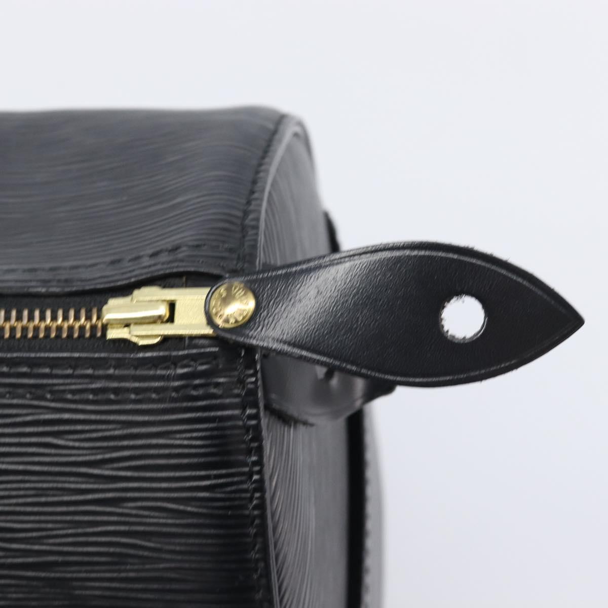 LOUIS VUITTON Epi Speedy 30 Hand Bag Noir M43002 LV Auth BA16002V