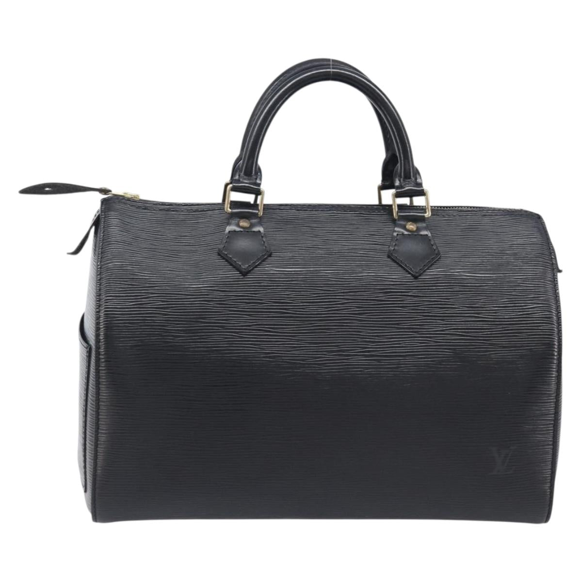 LOUIS VUITTON Epi Speedy 30 Hand Bag Noir M43002 LV Auth BA16002V