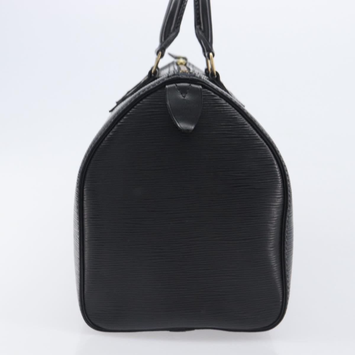 LOUIS VUITTON Epi Speedy 30 Hand Bag Noir M43002 LV Auth BA16002V
