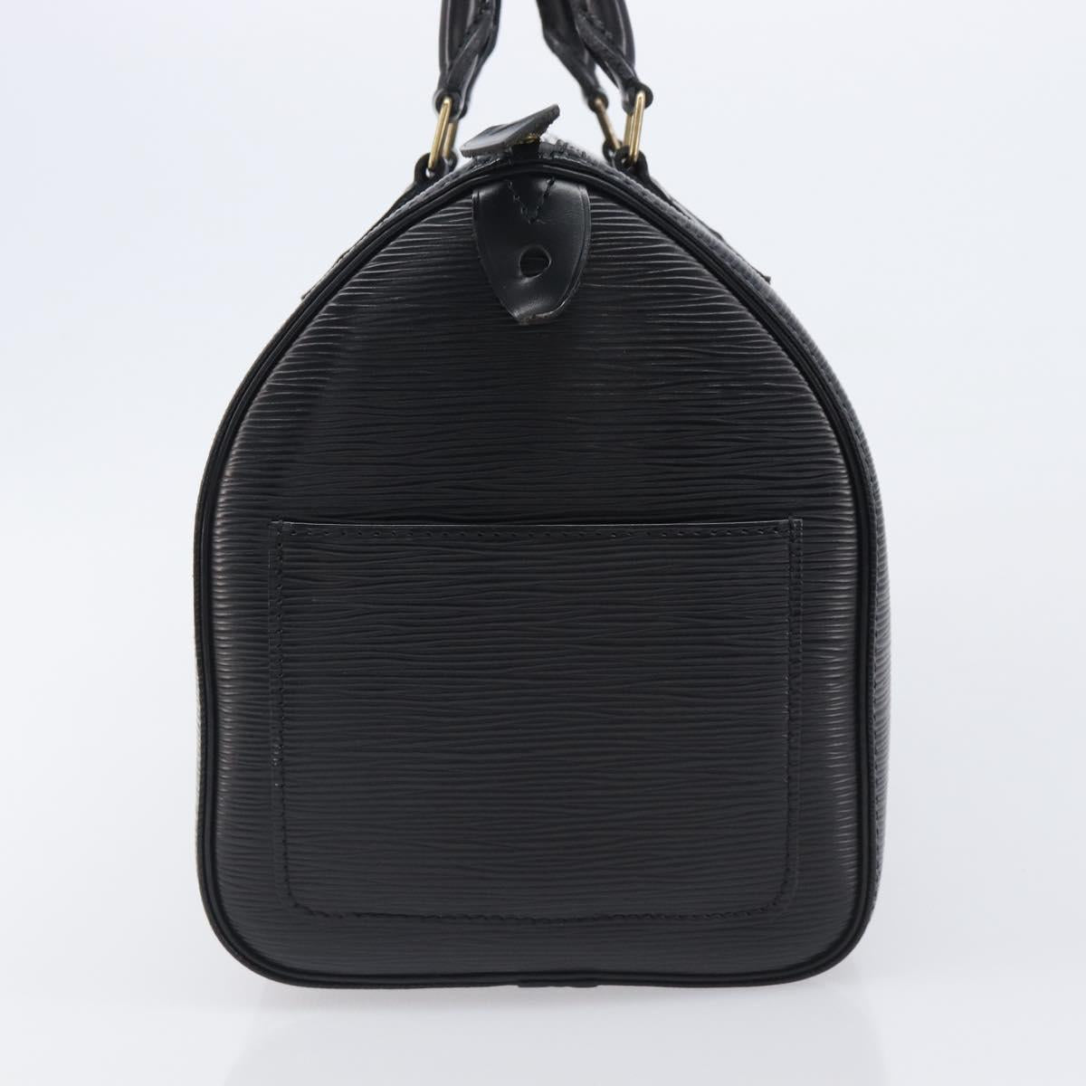 LOUIS VUITTON Epi Speedy 30 Hand Bag Noir M43002 LV Auth BA16002V
