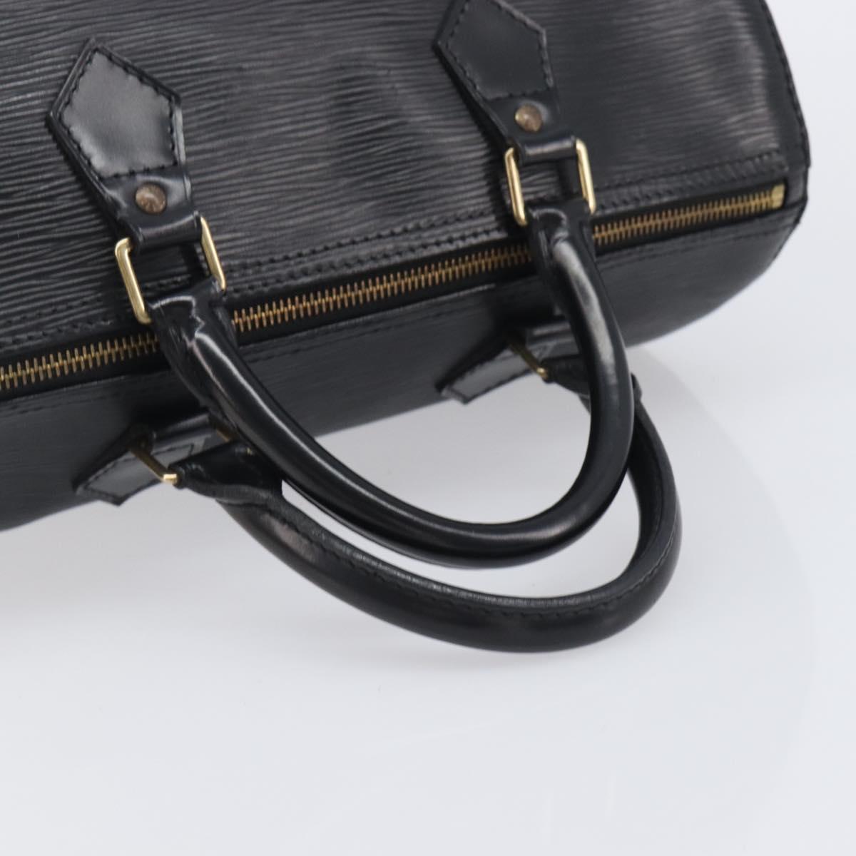 LOUIS VUITTON Epi Speedy 30 Hand Bag Noir M43002 LV Auth BA16002V