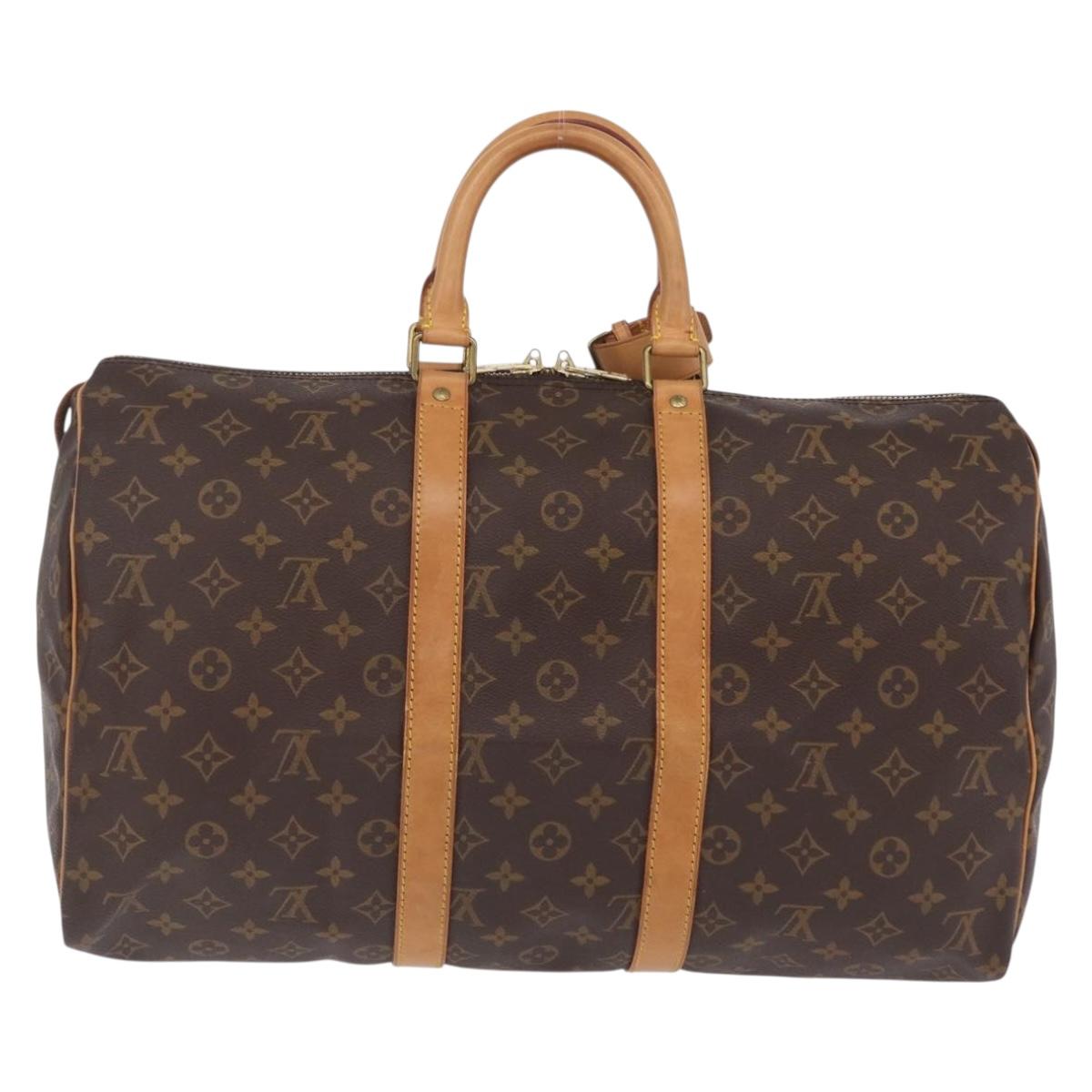 LOUIS VUITTON Monogram Keepall 45 Boston Bag M41428 LV Auth BA16013V