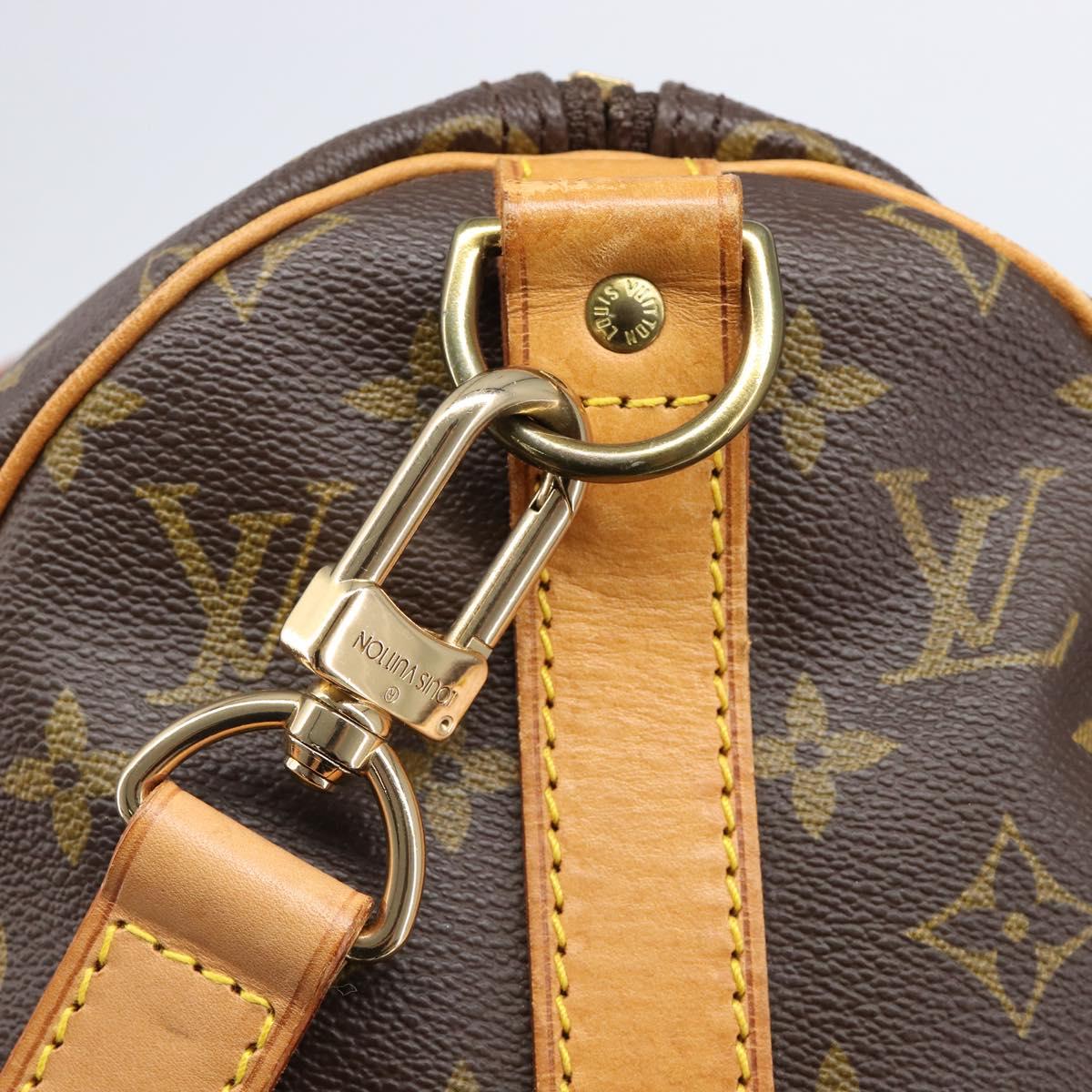 LOUIS VUITTON Monogram Keepall Bandouliere 45 Boston Bag M41418 LV Auth BA16014V