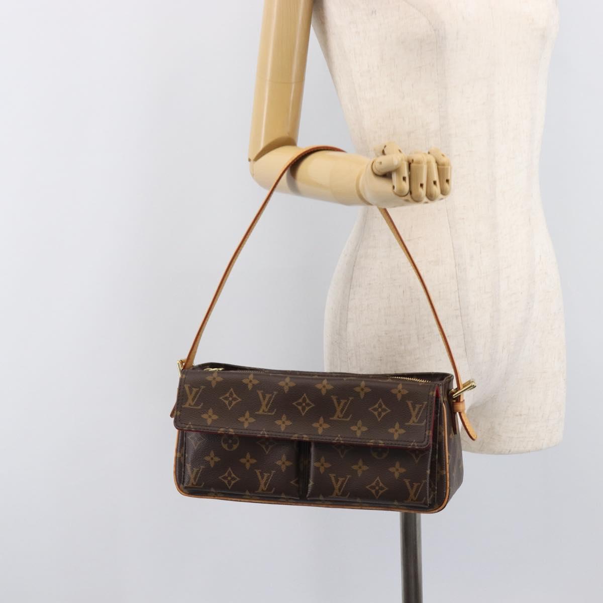 LOUIS VUITTON Monogram Viva Cite MM Shoulder Bag M51164 LV Auth BA16018V