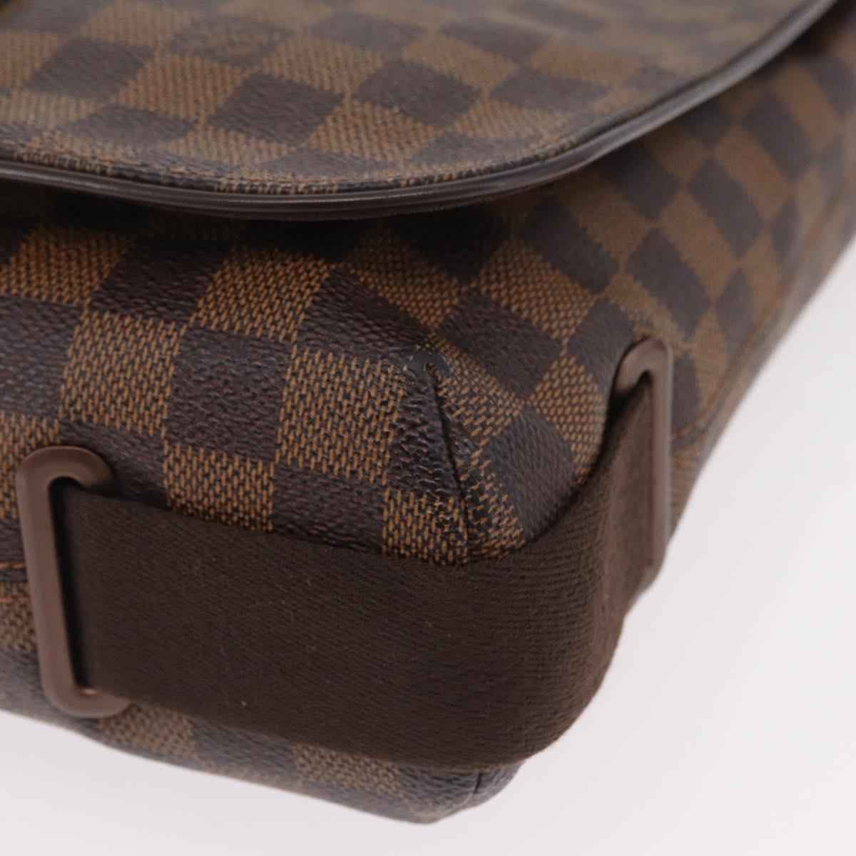 LOUIS VUITTON Damier Ebene Brooklyn MM Shoulder Bag N51211 LV Auth BA16019A