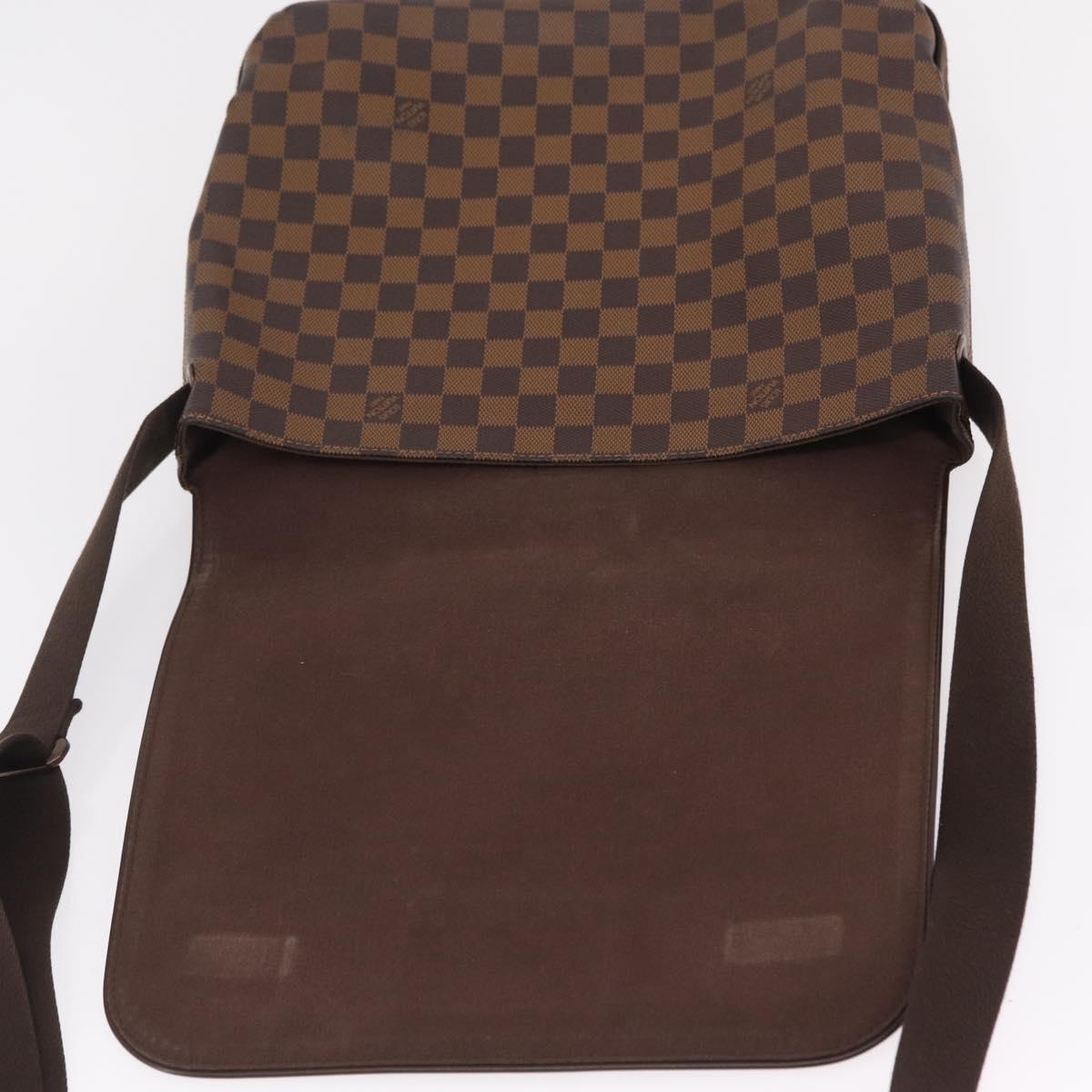 LOUIS VUITTON Damier Ebene Brooklyn MM Shoulder Bag N51211 LV Auth BA16019A