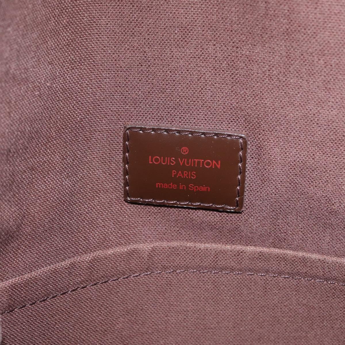 LOUIS VUITTON Damier Ebene Brooklyn MM Shoulder Bag N51211 LV Auth BA16019A