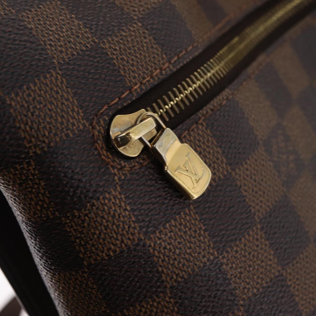 LOUIS VUITTON Damier Ebene Brooklyn MM Shoulder Bag N51211 LV Auth BA16019A