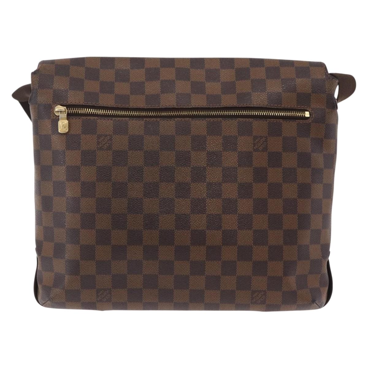 LOUIS VUITTON Damier Ebene Brooklyn MM Shoulder Bag N51211 LV Auth BA16019A