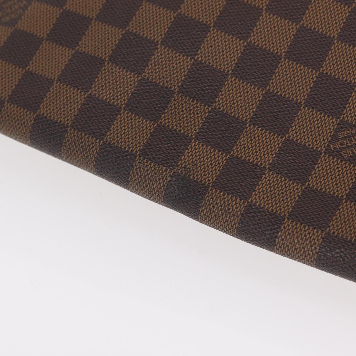 LOUIS VUITTON Damier Ebene Brooklyn MM Shoulder Bag N51211 LV Auth BA16019A