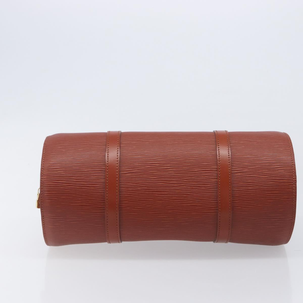 LOUIS VUITTON Epi Soufflot Hand Bag Brown M52223 LV Auth BA16020
