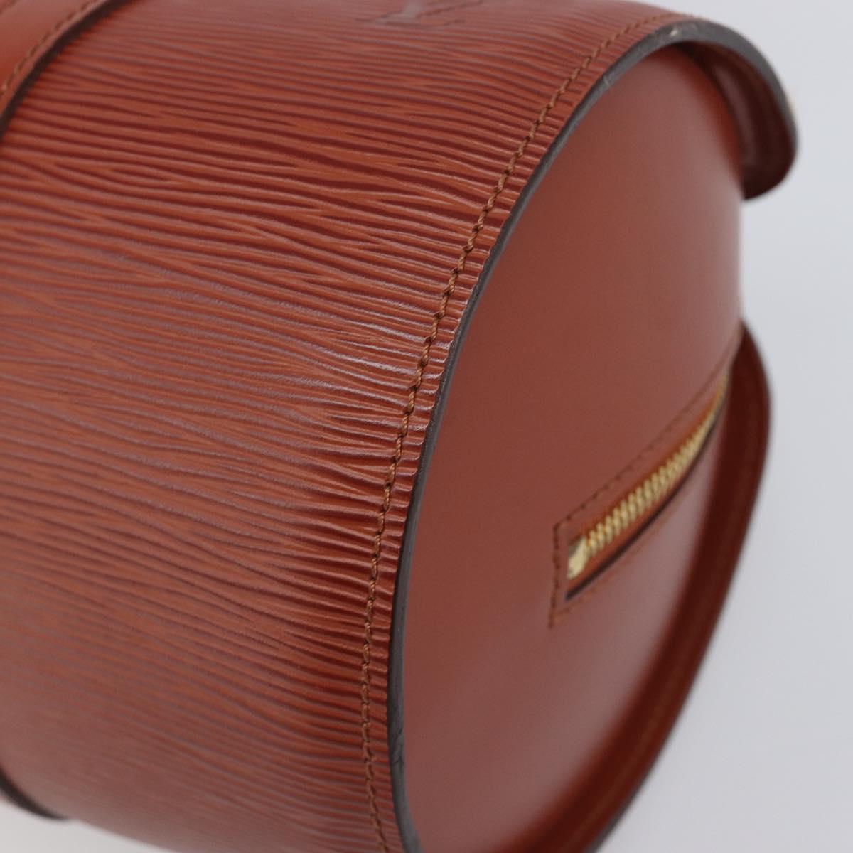 LOUIS VUITTON Epi Soufflot Hand Bag Brown M52223 LV Auth BA16020