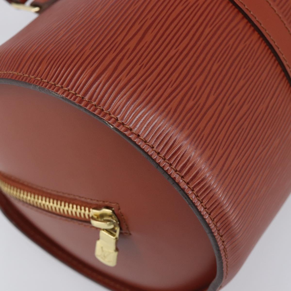 LOUIS VUITTON Epi Soufflot Hand Bag Brown M52223 LV Auth BA16020