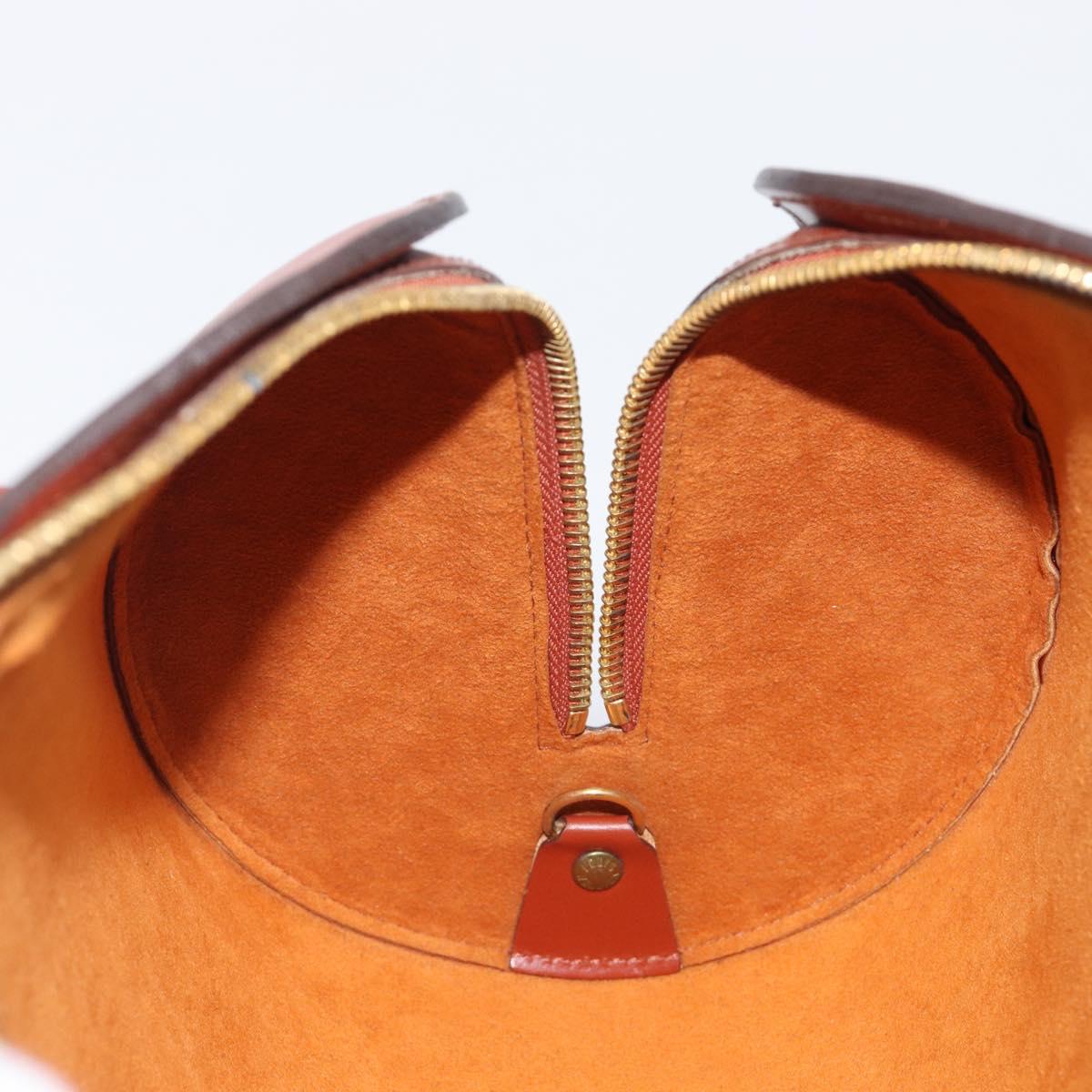 LOUIS VUITTON Epi Soufflot Hand Bag Brown M52223 LV Auth BA16020