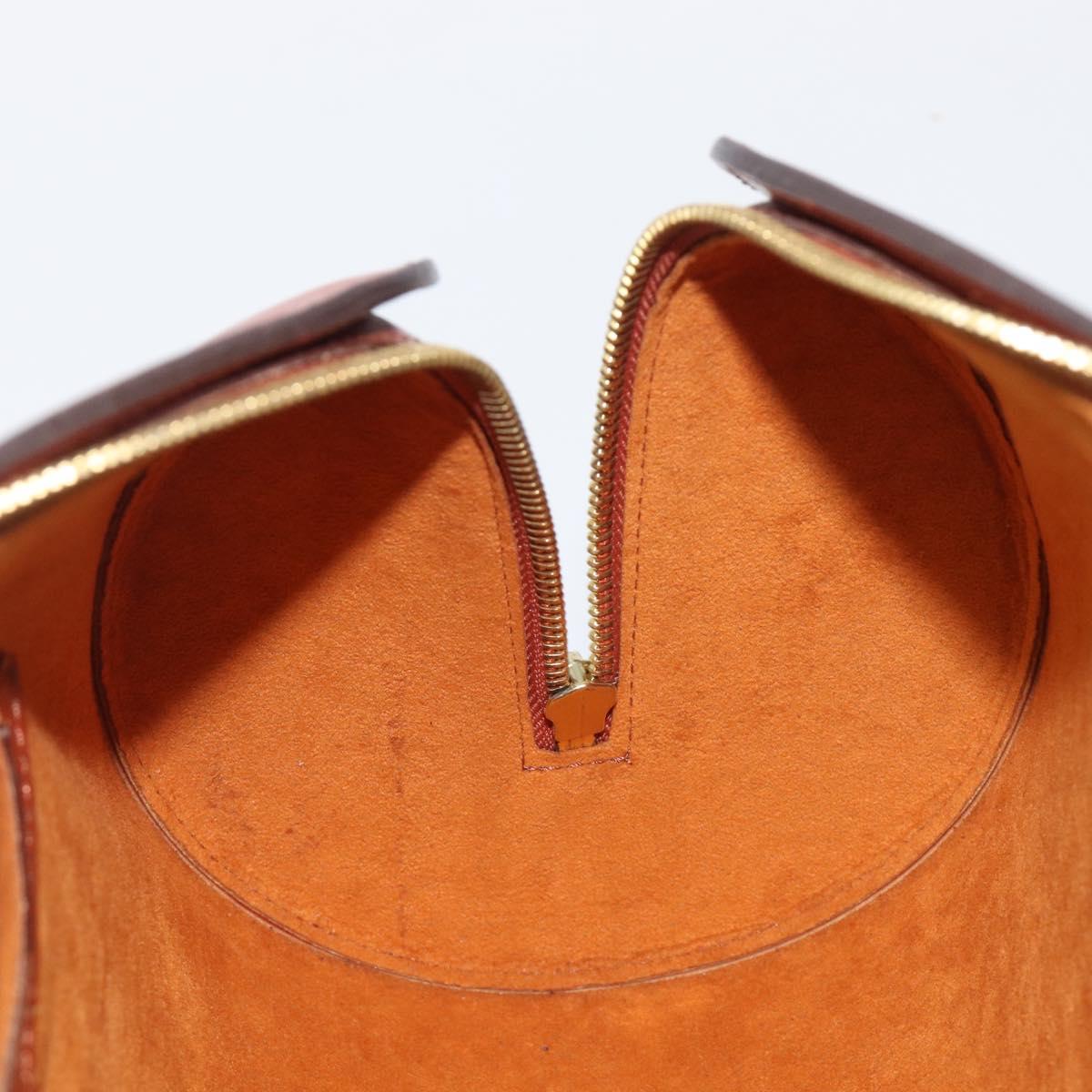 LOUIS VUITTON Epi Soufflot Hand Bag Brown M52223 LV Auth BA16020