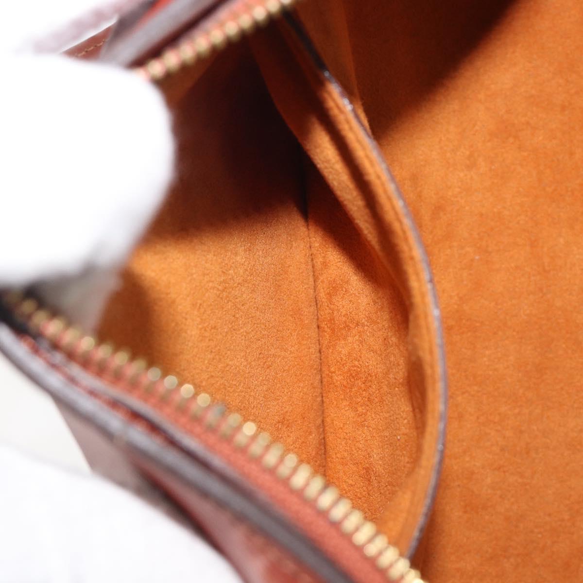 LOUIS VUITTON Epi Soufflot Hand Bag Brown M52223 LV Auth BA16020