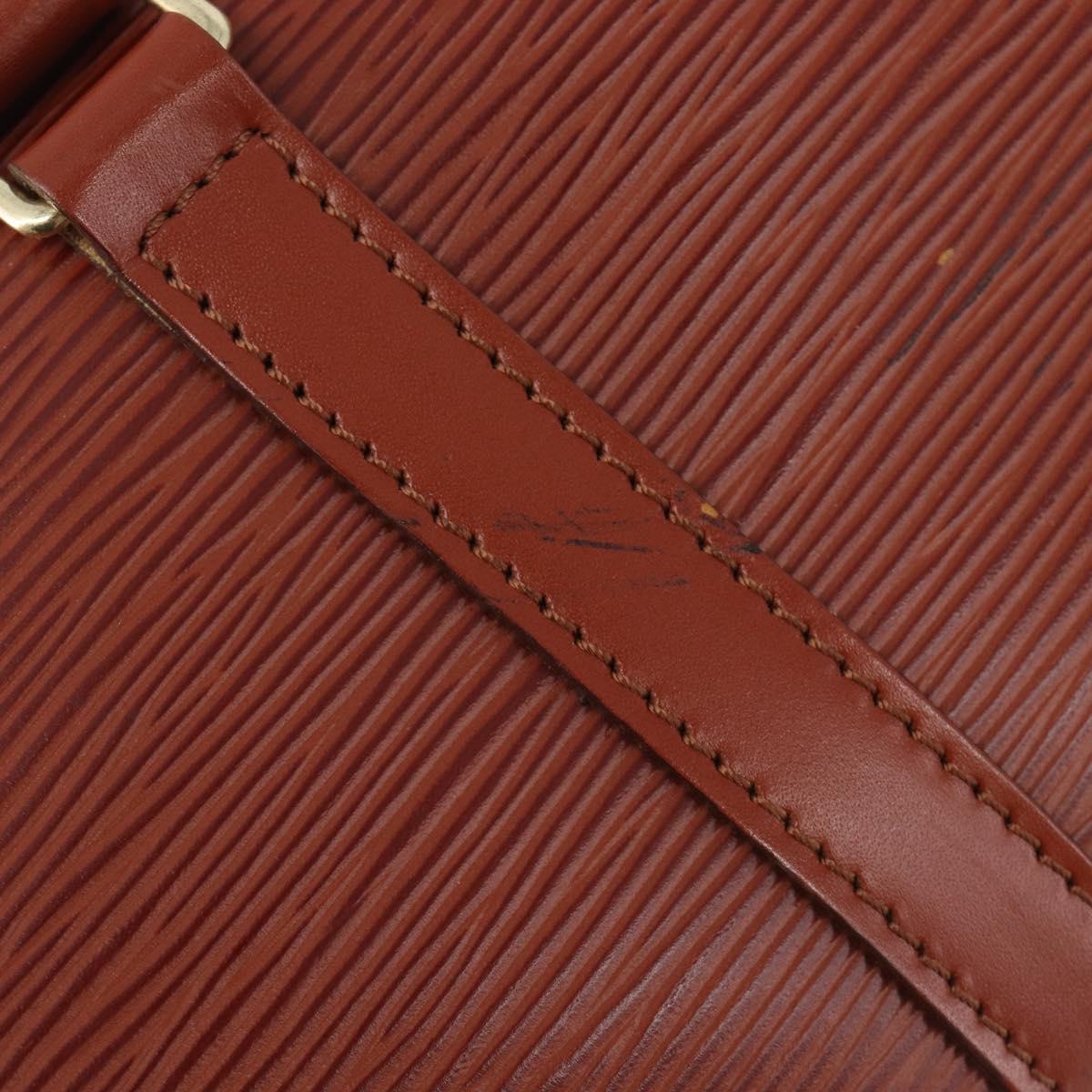 LOUIS VUITTON Epi Soufflot Hand Bag Brown M52223 LV Auth BA16020