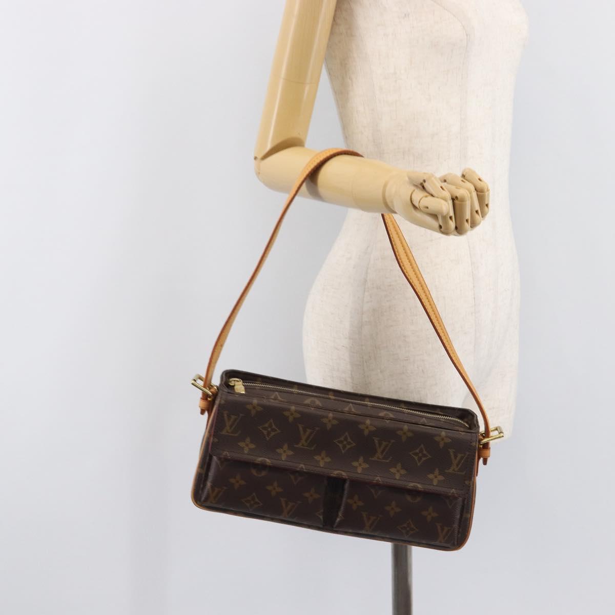 LOUIS VUITTON Monogram Viva Cite MM Shoulder Bag M51164 LV Auth BA16037A