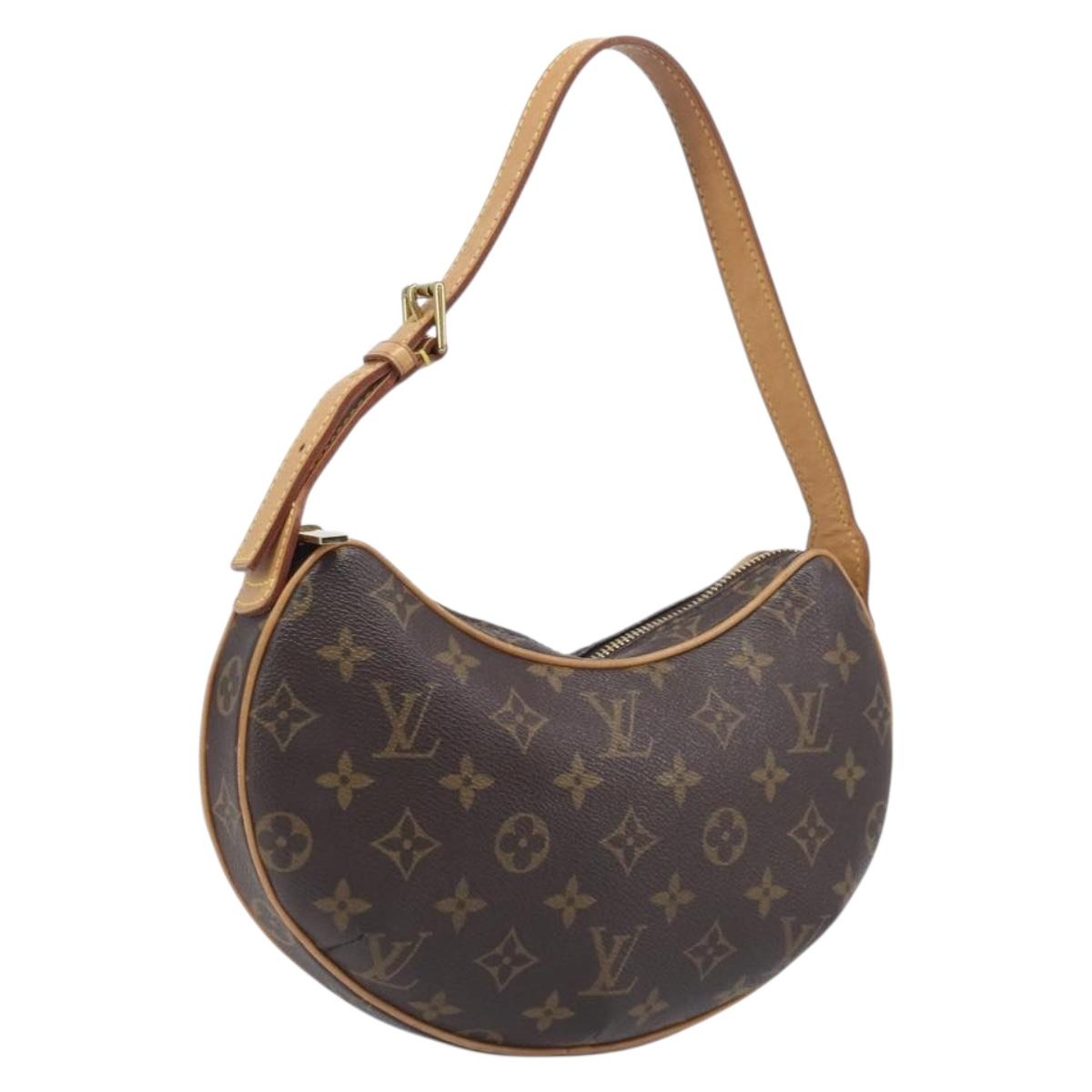 LOUIS VUITTON Monogram Pochette Croissant Shoulder Bag M51510 LV Auth BA16038V