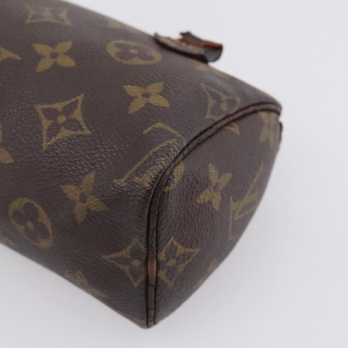 LOUIS VUITTON Monogram Mini Speedy Hand Bag M41534 LV Auth BA16039