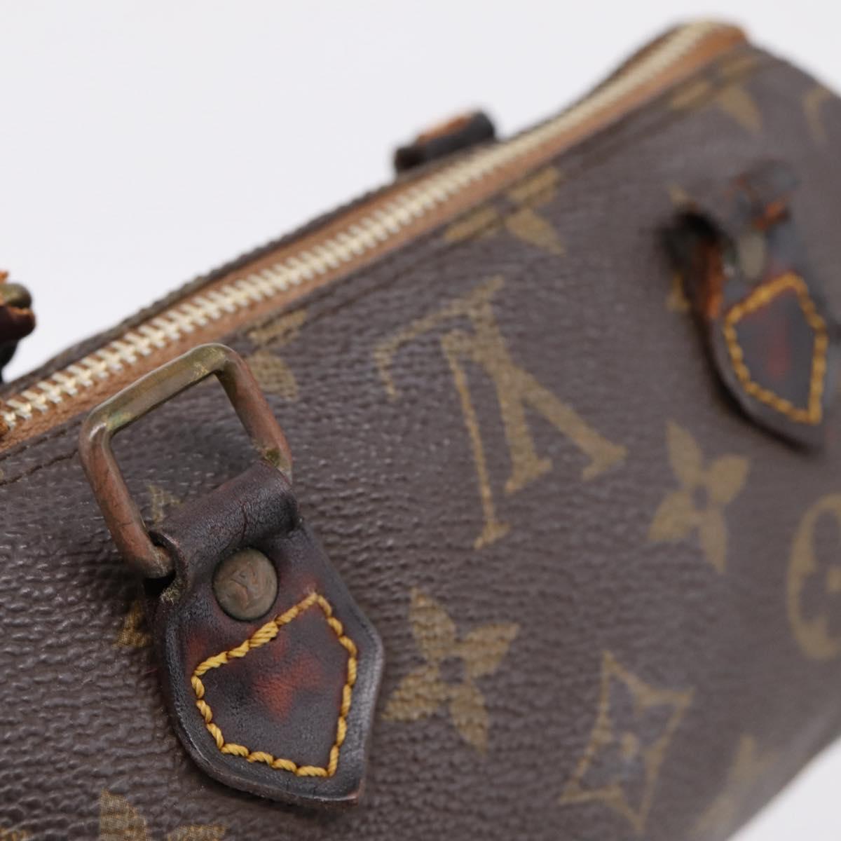 LOUIS VUITTON Monogram Mini Speedy Hand Bag M41534 LV Auth BA16039