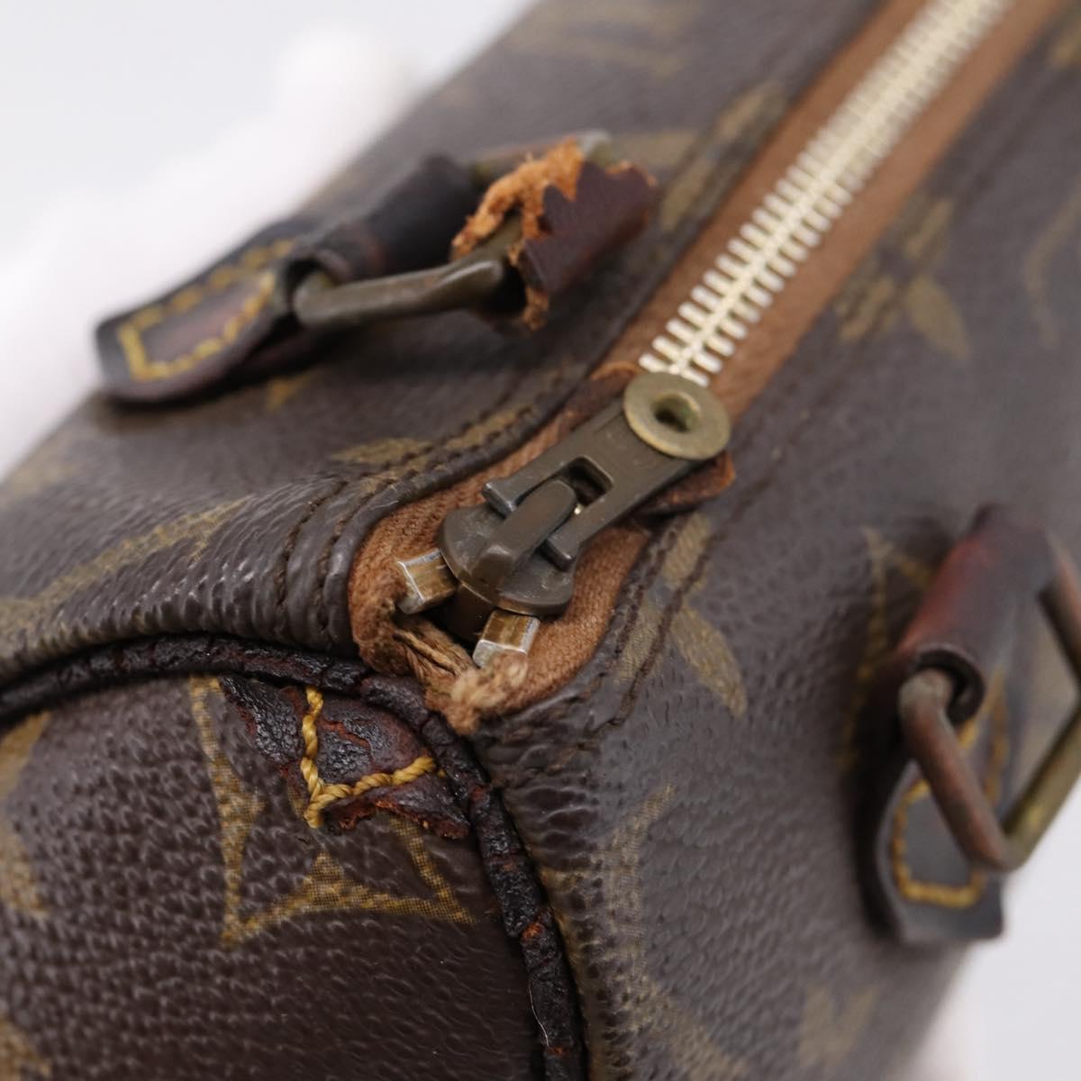 LOUIS VUITTON Monogram Mini Speedy Hand Bag M41534 LV Auth BA16039