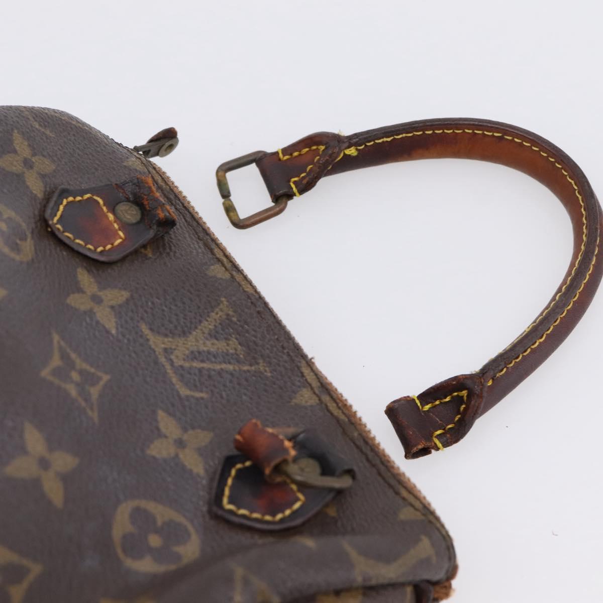 LOUIS VUITTON Monogram Mini Speedy Hand Bag M41534 LV Auth BA16039