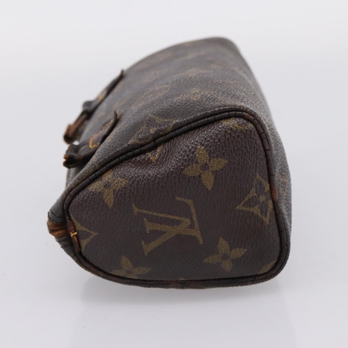 LOUIS VUITTON Monogram Mini Speedy Hand Bag M41534 LV Auth BA16039