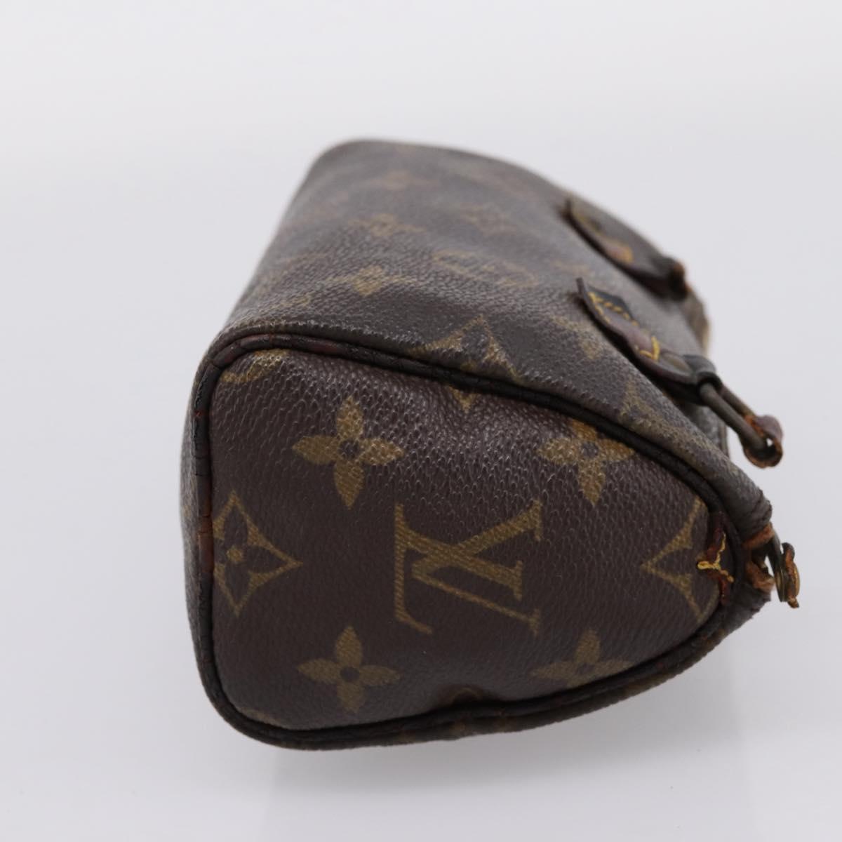 LOUIS VUITTON Monogram Mini Speedy Hand Bag M41534 LV Auth BA16039