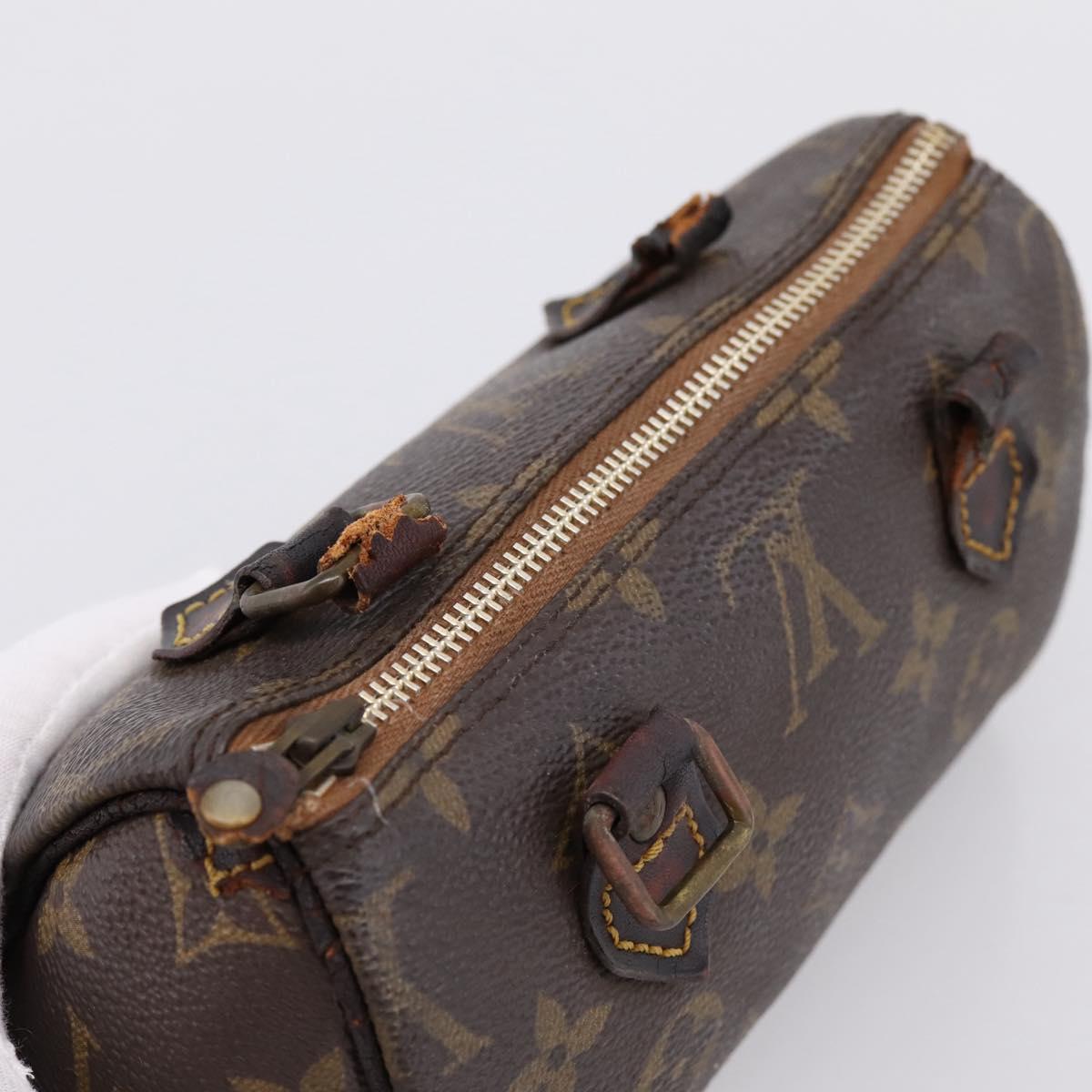 LOUIS VUITTON Monogram Mini Speedy Hand Bag M41534 LV Auth BA16039