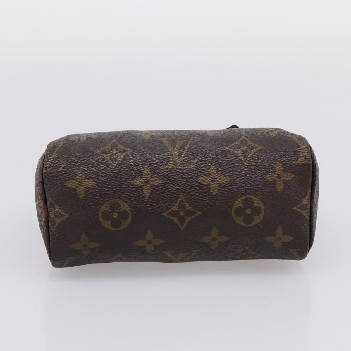 LOUIS VUITTON Monogram Mini Speedy Hand Bag M41534 LV Auth BA16039