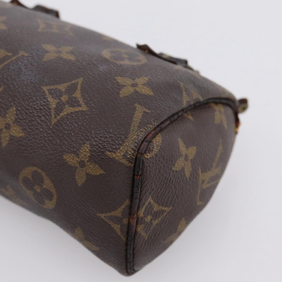 LOUIS VUITTON Monogram Mini Speedy Hand Bag M41534 LV Auth BA16039