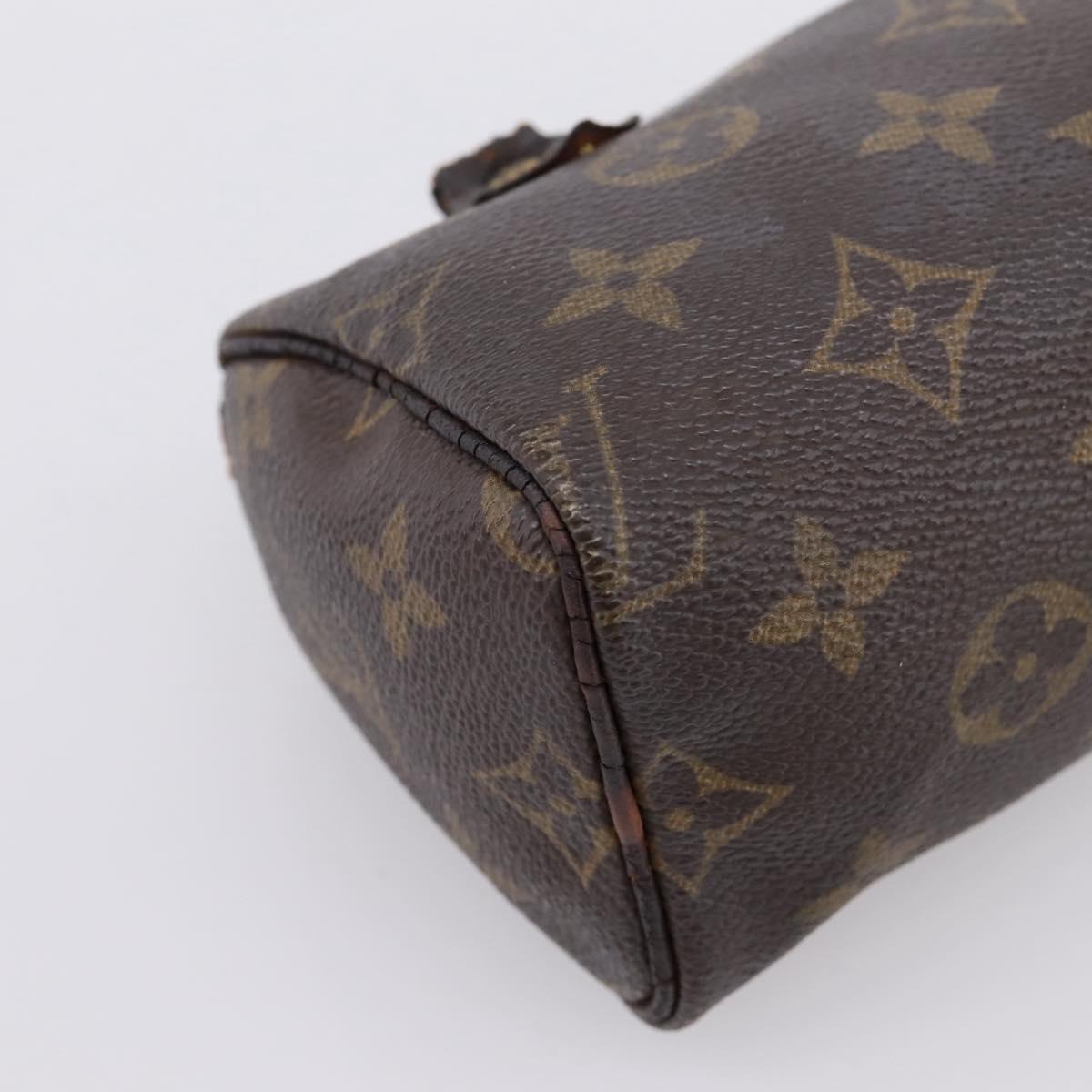 LOUIS VUITTON Monogram Mini Speedy Hand Bag M41534 LV Auth BA16039