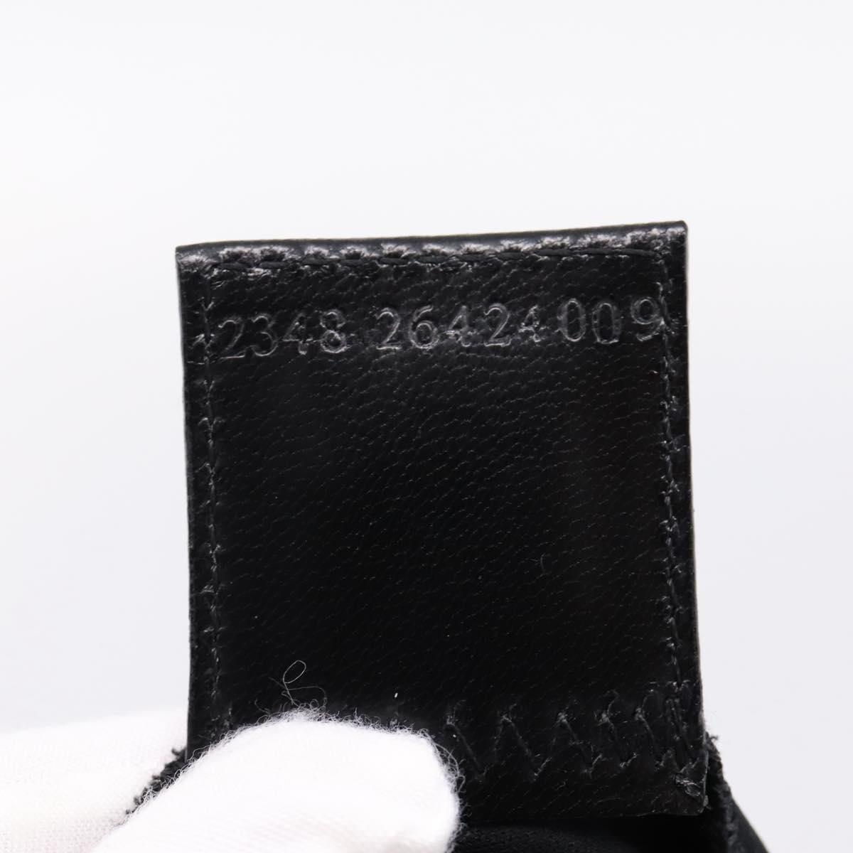 FENDI Mamma Baguette Shoulder Bag Cotton Jersey Black Silver Auth BA16066A