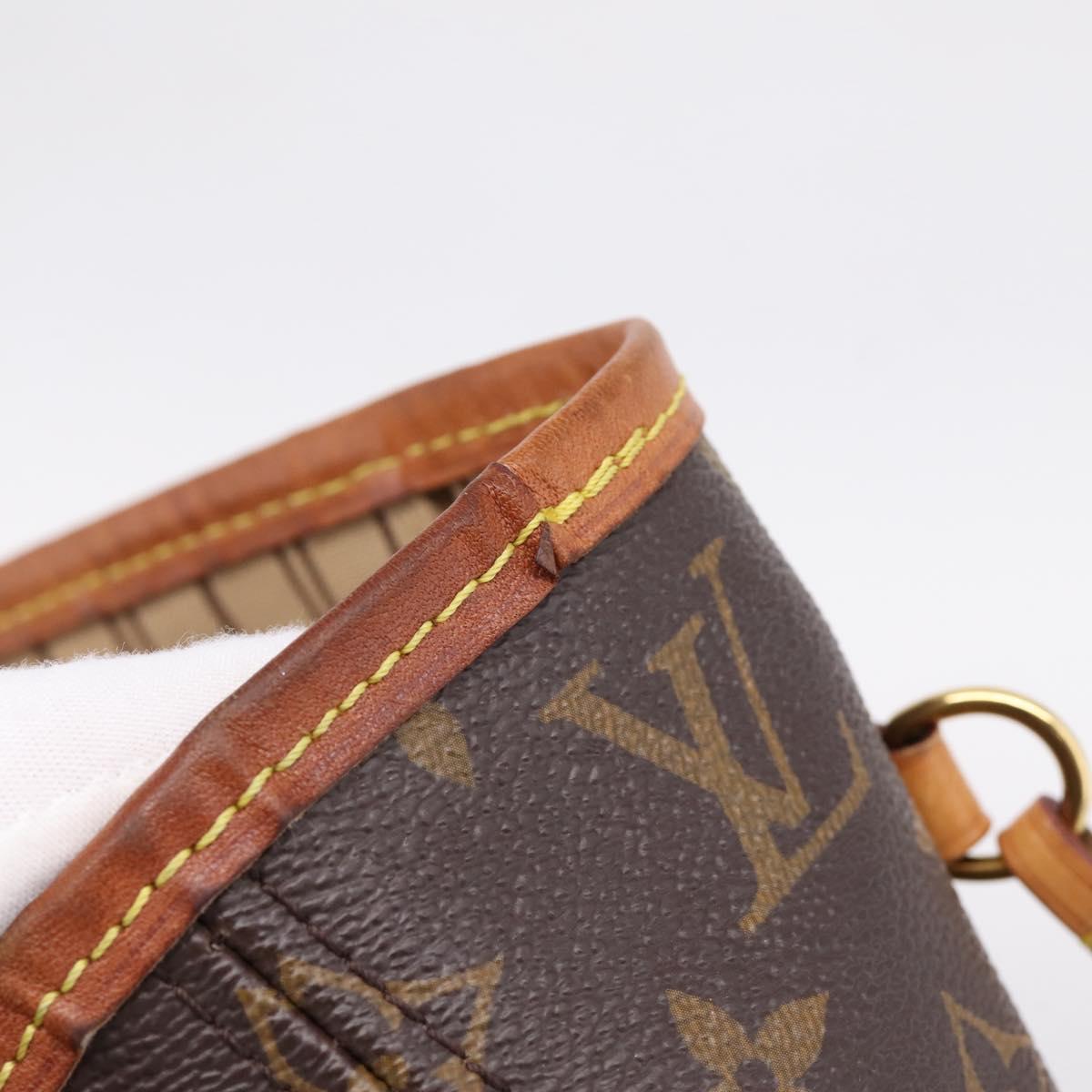 LOUIS VUITTON Monogram Neverfull MM Tote Bag M40156 LV Auth BA16072