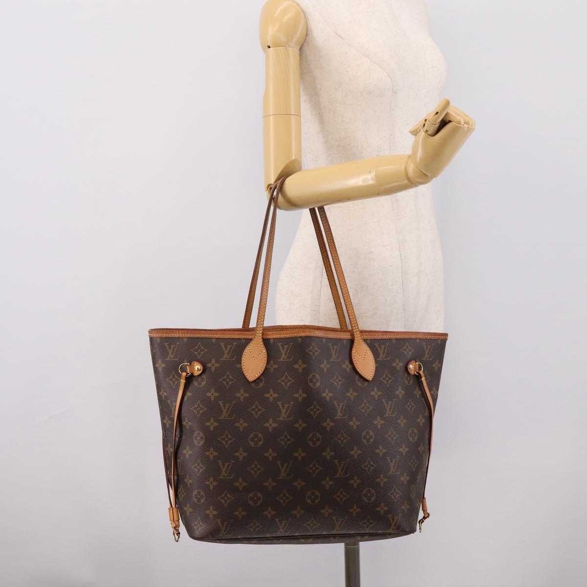 LOUIS VUITTON Monogram Neverfull MM Tote Bag M40156 LV Auth BA16072