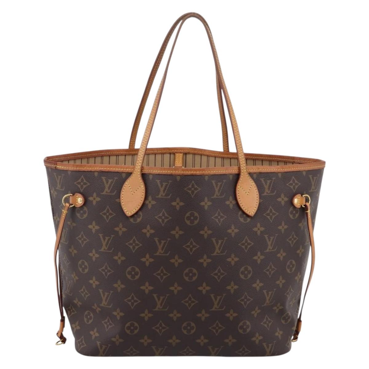 LOUIS VUITTON Monogram Neverfull MM Tote Bag M40156 LV Auth BA16072