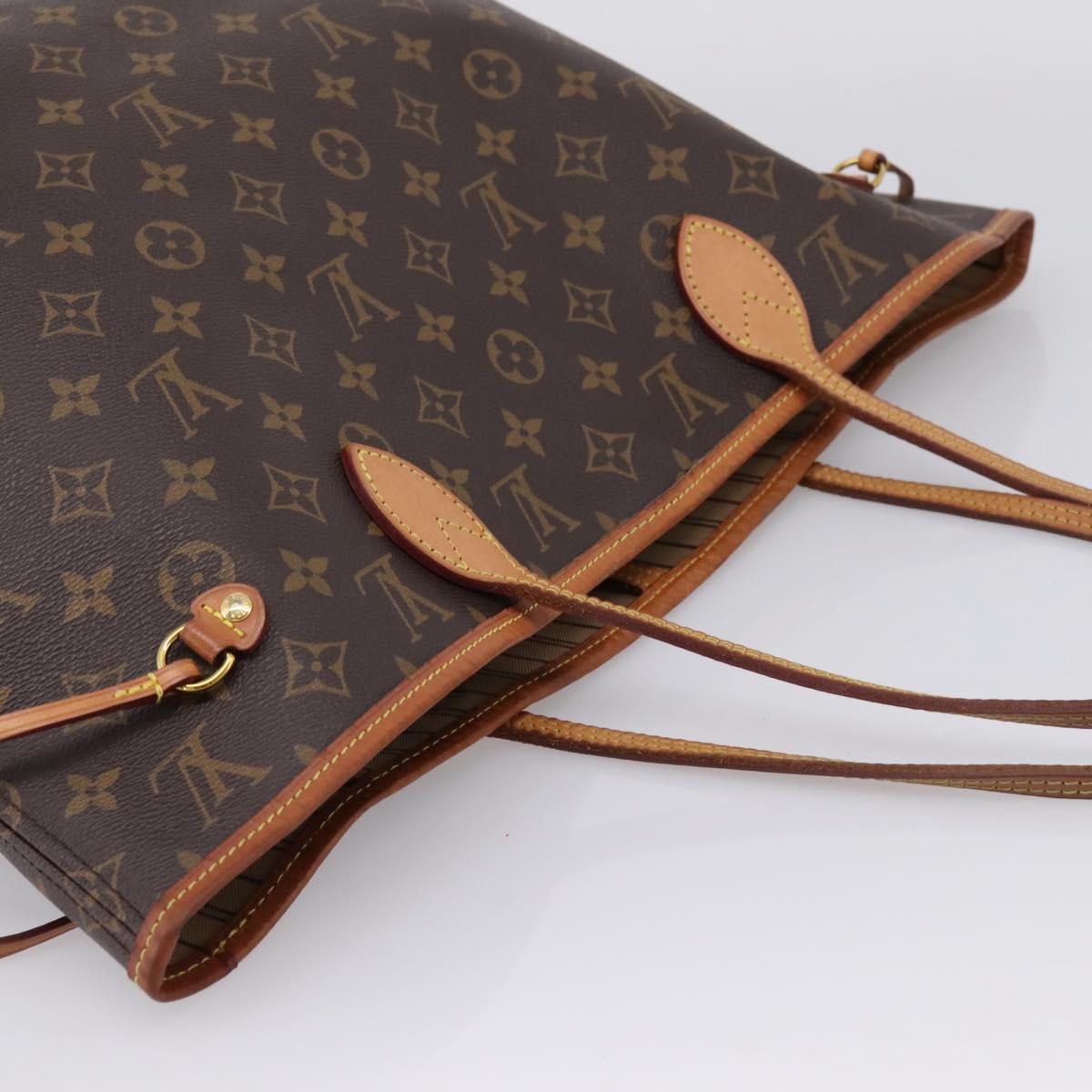 LOUIS VUITTON Monogram Neverfull MM Tote Bag M40156 LV Auth BA16072
