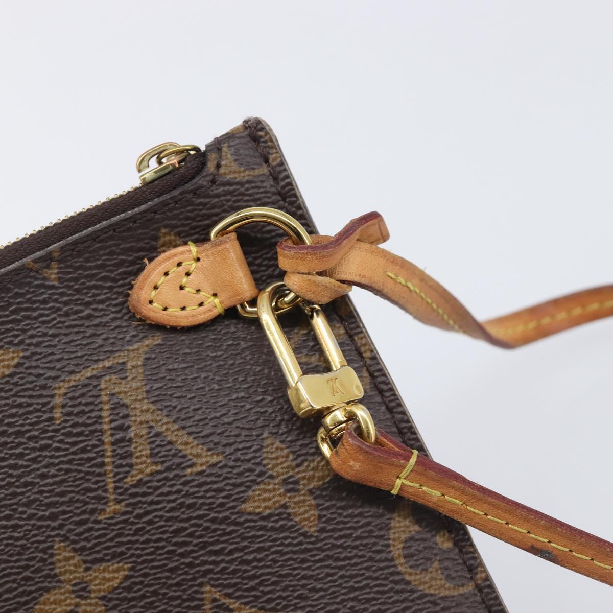 LOUIS VUITTON Monogram Neverfull MM Pouch Accessory Pouch LV Auth BA16073