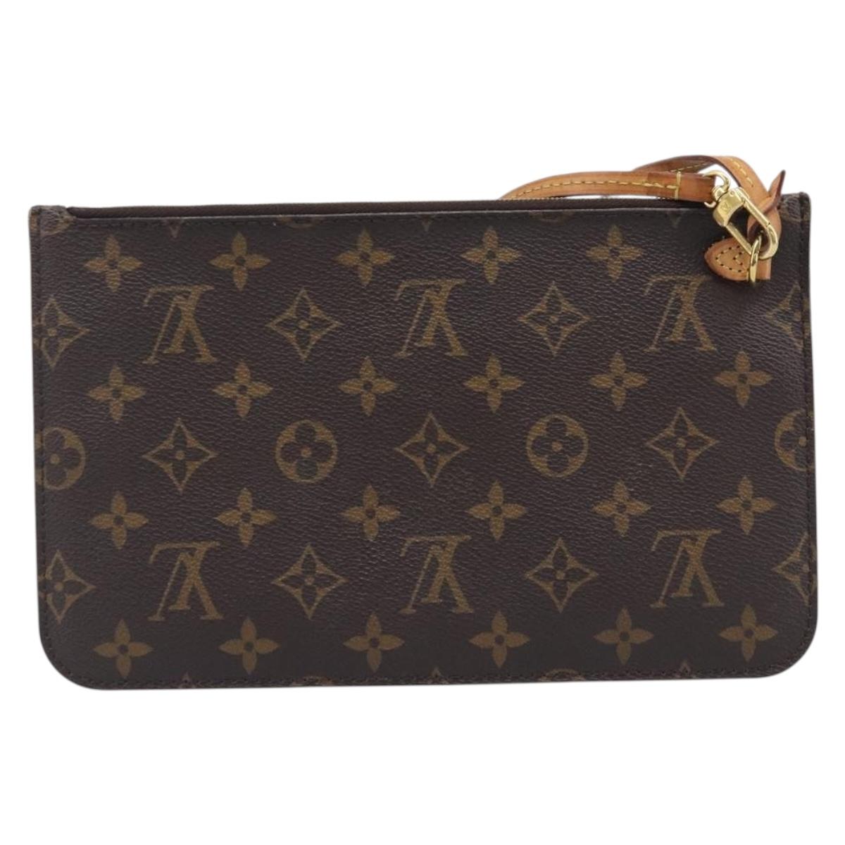 LOUIS VUITTON Monogram Neverfull MM Pouch Accessory Pouch LV Auth BA16073
