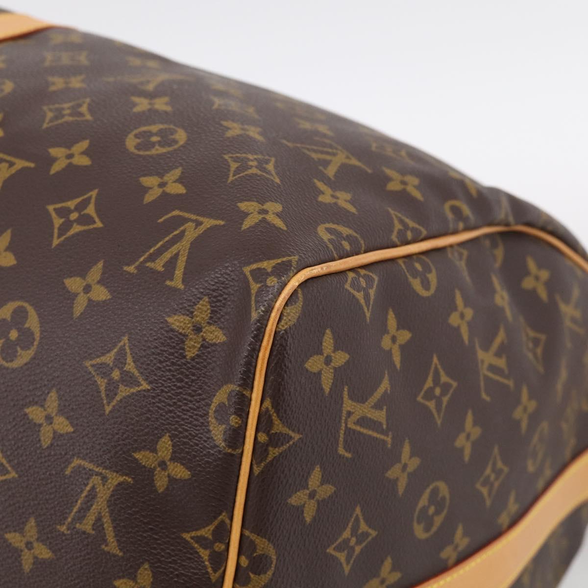 LOUIS VUITTON Monogram Keepall Bandouliere 55 Boston Bag M41414 LV Auth BA16077V