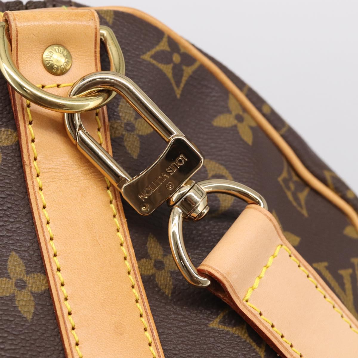 LOUIS VUITTON Monogram Keepall Bandouliere 55 Boston Bag M41414 LV Auth BA16077V