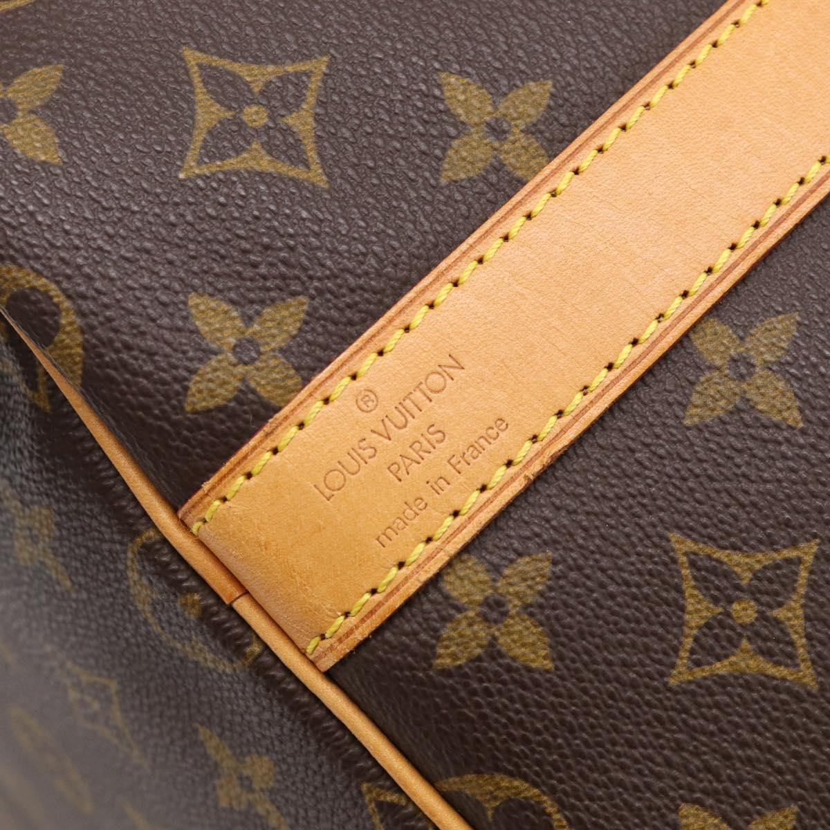 LOUIS VUITTON Monogram Keepall Bandouliere 55 Boston Bag M41414 LV Auth BA16077V