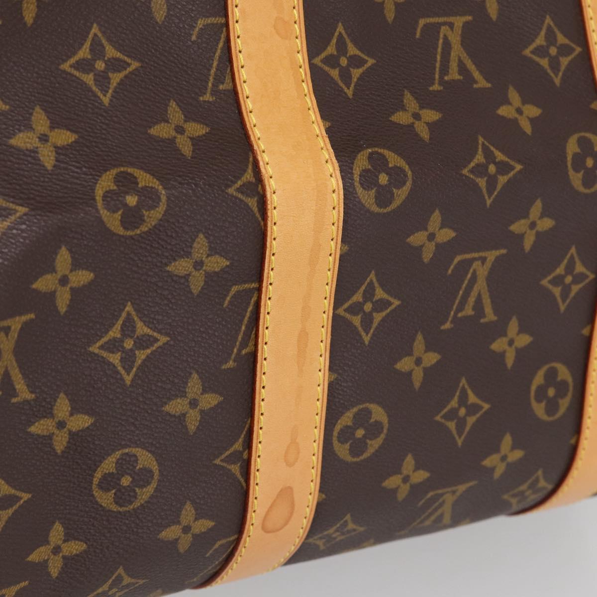 LOUIS VUITTON Monogram Keepall Bandouliere 55 Boston Bag M41414 LV Auth BA16077V