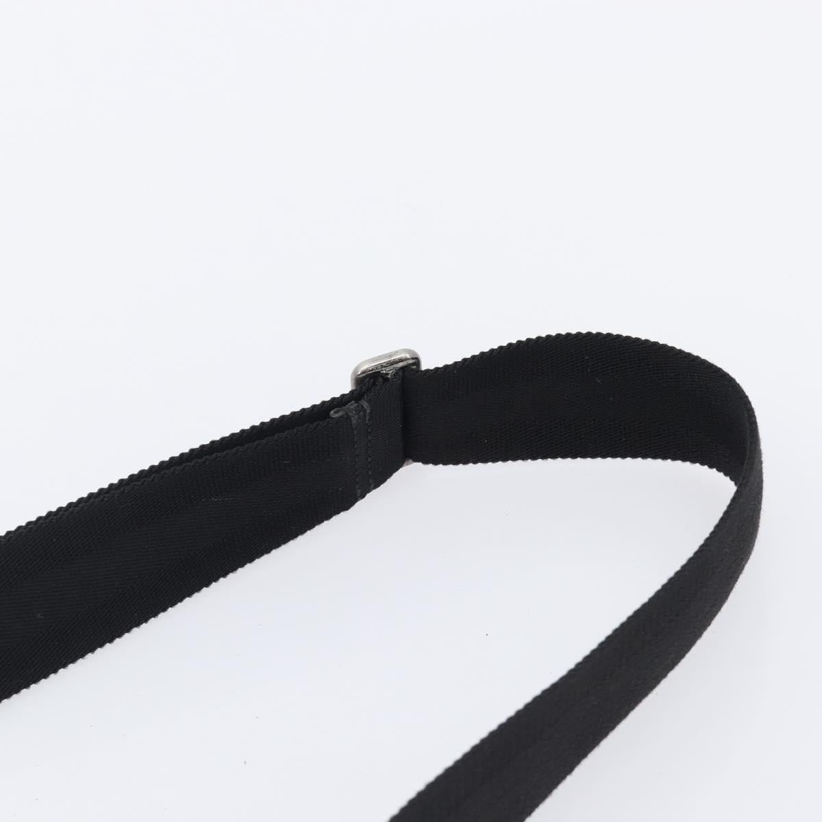 GUCCI GG Implementation Shoulder Bag Coated Canvas Black 201448 Auth BA16084